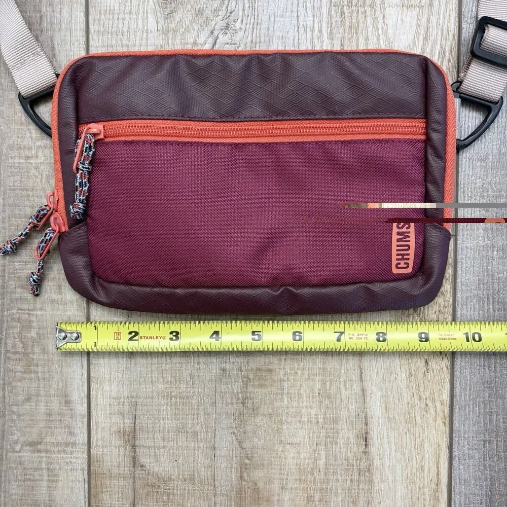 Chums Rover Cross Body Bag Hiking Outdoors Travel Trail Adjustable Brick Orange